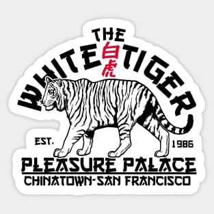 The white tiger Sticker